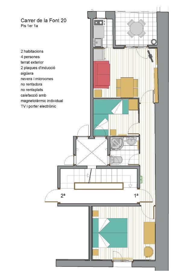 Cal Tofones, 1Er 1A. Apartament Turistic A Borreda, 08619-Barcelona Екстер'єр фото